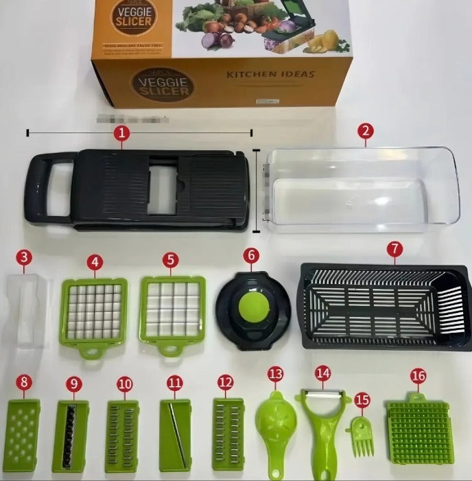™ Cortador de Verduras Multifuncional 14 en 1